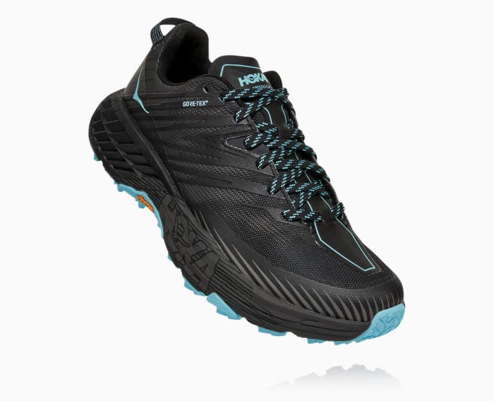 Hoka Tursko Tilbud - HOKA ONE ONE Speedgoat 4 GORE-TEX Dame Svart [NO-15VFPZ]